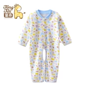 Tongtai đặc biệt mùa xuân và mùa thu cho trẻ sơ sinh jumpsuit dài tay nam và nữ kho báu quần áo cotton cho bé bộ đồ bò mở 30007 - Áo liền quần