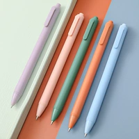 Нажмите на ручку с высоким цветом макарона в соответствии с движением Нейтрофил простые студенческие тест и канцелярские товары пресс -офиса
