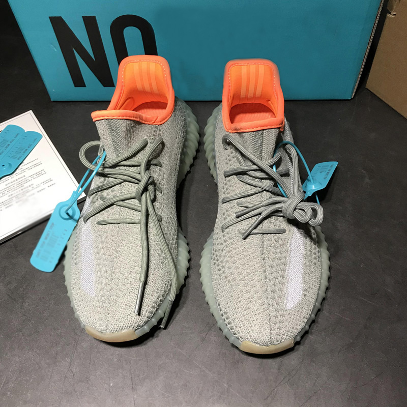 Grey Orange Side PenetrationWhat a blast Coconut shoes 350 Pure white ice cream Genuine Ice blue babysbreath dirty orange quality goods Official website Putian Men's and women's shoes