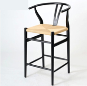 Y ghế bar ngã ba xương thanh gỗ rắn ghế Bắc Âu cổ điển thiết kế nội thất công cụ