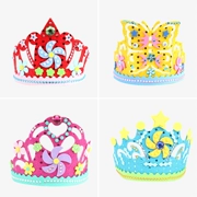 Mũ len thủ công eva headband của trẻ em Mũ nón sáng tạo sinh nhật headband mẫu giáo DIY dán vật liệu gói