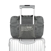 Túi du lịch gấp có thể được đặt xe đẩy trường hợp túi du lịch túi du lịch nữ ánh sáng công suất lớn túi hành lý túi duffel túi