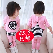 Cô gái 0 trẻ em ngoại quốc 1 nữ bé 2 quần áo 3 tuổi Phiên bản Hàn Quốc của bộ đồ mùa xuân công chúa thời trang xuân hè thu bé
