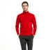 Năm sinh lớn áo len đỏ cổ cao cao mỏng đỏ lỏng áo len dày nam thanh niên áo len cổ tròn shop áo hoodie nam Áo len