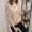Dệt kim của phụ nữ đầu ngắn Hàn Quốc phiên bản của lỏng 2018 mùa thu mới dài tay của phụ nữ V-Cổ nhỏ tươi áo len áo phông