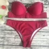 Vụ nổ mới AliExpress mới Châu Âu và Hoa Kỳ bikini đen gói cứng chia áo tắm nữ đồ bơi bikini - Bikinis Bikinis