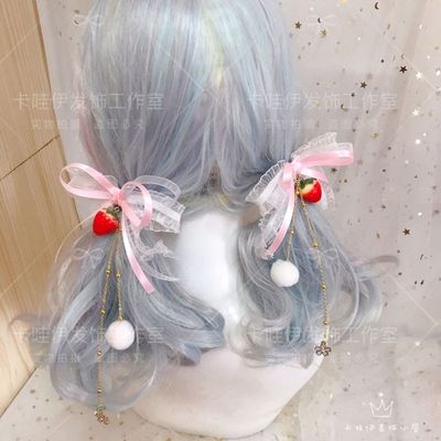 taobao agent Cute realistic strawberry, Japanese hair accessory, hairpins, Lolita style
