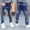 Quần jeans bé trai mùa xuân 2018 Phiên bản Hàn Quốc của quần áo trẻ em lớn Quần bé trai quần đơn chân quần mùa xuân và mùa thu thủy triều - Quần jean