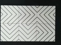 Геометрический лабиринт белый