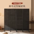 Màn hình Trung Quốc màu đen vách ngăn gấp đơn giản phòng khách hiện đại tường lối vào di động màn hình gập khách sạn màn hình tre gỗ nguyên khối panel vách ngăn 