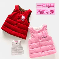 Áo phao cotton cho bé mùa xuân và mùa thu cho bé áo khoác em bé ấm áp