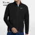 Xiaoyi Sports Nike Jacket nam mùa thu thoáng khí đứng cổ áo Casual Windproof Running Sports dệt áo khoác 928011 áo khoác the thao nữ có mũ Áo khoác thể thao / áo khoác