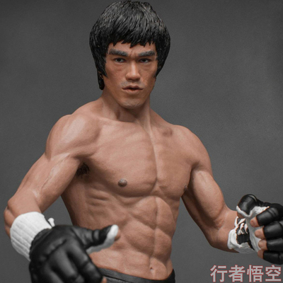 taobao agent 1/12 Jingwu Men Bruce Lee Bruce Lee Ye Wenfu's younger brother Jeet Junes a generation of masters hand -made model statue