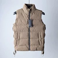 Áo vest nam phiên bản Hàn Quốc của xu hướng áo vest cotton dày nam mùa thu đông màu sắc dây kéo đứng cổ áo vest nam triều áo khoác nam đẹp