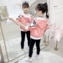 Quần áo trẻ em nữ áo khoác 2019 trẻ em mới phiên bản Hàn Quốc của áo đại dương trong bộ đồ bé trai ngắn đoạn ngắn áo khoác mùa thu thủy triều - Áo khoác áo khoác dạ cho bé gái