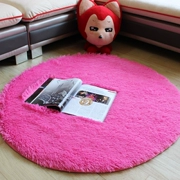 thảm sang trọng dễ thương tròn máy tính giỏ bọc công chúa màu hồng phòng khách phòng ngủ được trang trí thảm giường - Thảm