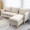 sofa vải nordic căn hộ nhỏ ở góc phòng khách ngân sách căn hộ sẵn sàng rửa sofa chaise Bốn bit - Ghế sô pha ghế sofa băng