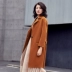 Gao Fan 2019 mới mùa thu và mùa đông áo len dài không cashmere của phụ nữ Áo len hai mặt của Hàn Quốc - Áo Hàn Quốc áo khoác dạ nữ form ngắn Áo Hàn Quốc