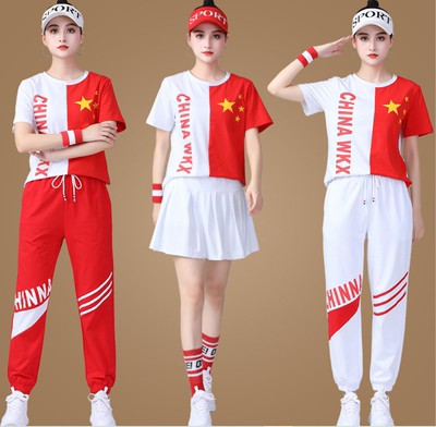 taobao agent Ghost Step Dance Service Men and Women Team Red Performance Service Plaza Dance Collection Performance Squad Sports Sports Set