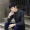 Hàn quốc phiên bản của xu hướng của nam giới màu rắn áo sơ mi nam dài tay casual slim áo sơ mi nam mùa thu mới quần áo màu đen nam