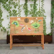 Mới Trung Quốc hộp gỗ long não gỗ rắn hiên tủ quần áo phòng ngủ thư pháp và hộp lưu trữ sơn sơn đồ nội thất cổ - Cái hộp
