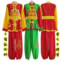 Новая одежда Yangge, чтобы поощрять Dragon Dance Lion Dance Men's Yangge Clothing Square Dance Двухперанскую мужскую одежду большие модели воссоединения