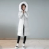 Chống giải phóng mặt bằng đặc biệt cung cấp xuống áo khoác nữ phần dài Hàn Quốc 2018 mới trên đầu gối siêu lớn cổ áo lông dày áo triều Xuống áo khoác