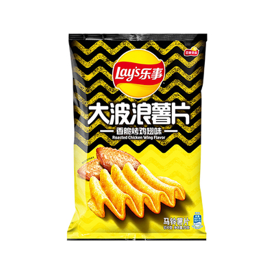 Чипсы Lay's Big Wave картофельные хрустящие куриные крылышки на гриле 70г