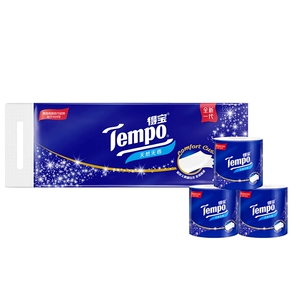 Рулонная бумага Tempo/Depot, натуральная, без запаха, 4 слоя, 160 г*10
