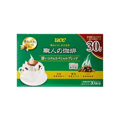 Кофейный порошок UCC/Youshi Shi с капельным фильтром (глубокий и насыщенный), 7 г*30, импортированный из Японии