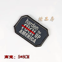 Harden America Thêu Velcro Pack Badge Trang phục Armband Thêu Sticker 	miếng dán là quần áo