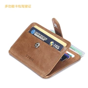 Thẻ da túi người đàn ông đa- thẻ vị trí ánh sáng lái xe giấy phép da trường hợp đa chức năng thẻ ngân hàng thiết lập thẻ tín dụng gói