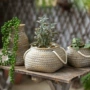 [掬 涵] dệt túi gốm hoa chậu hoa lọ hoa trang trí sân vườn vườn ZAKKA - Vase / Bồn hoa & Kệ chậu cây xi măng