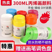 Пигментированный акрил, комплект, 300 мл, ручная роспись, 100 мл, граффити