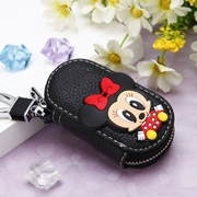 Cao cấp da phim hoạt hình túi chìa khóa nữ Hàn Quốc sáng tạo dễ thương da xe keychain nữ khóa túi thắt lưng treo