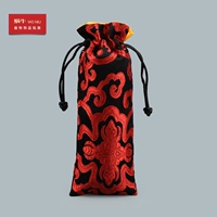 05490 Combal Bag 7*19 Black Red Pattern 04 04