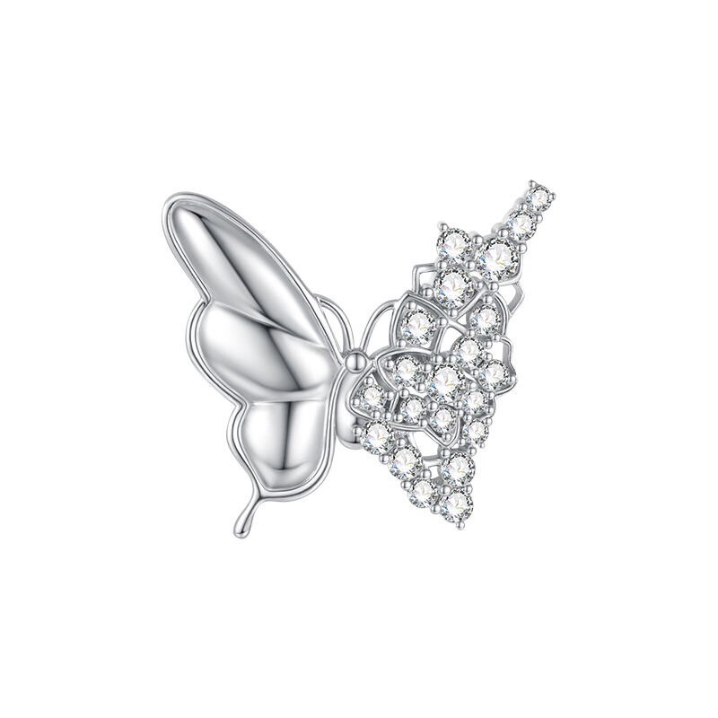 Orecchini a clip a farfalla con nappe per donna design elegante_voghion.com