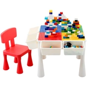 Bộ bàn ghế đồ chơi trẻ em đa chức năng với lưu trữ mẫu giáo bé nhựa trẻ em trò chơi bàn học - Phòng trẻ em / Bàn ghế