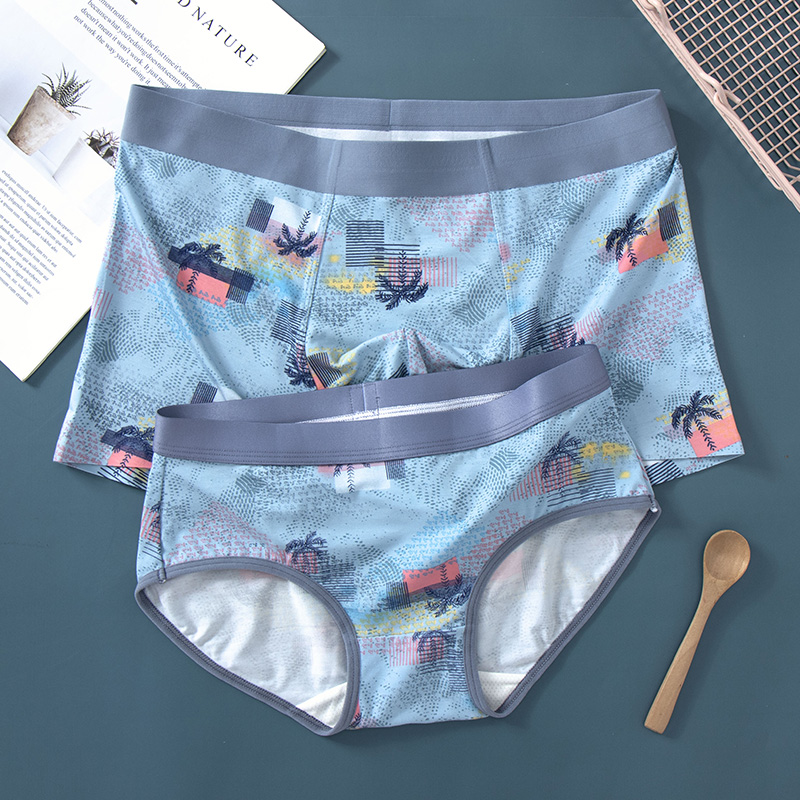 Coconut Forestlovers underpants modal  pure cotton lovely originality Double men and women Underwear Couple shorts suit