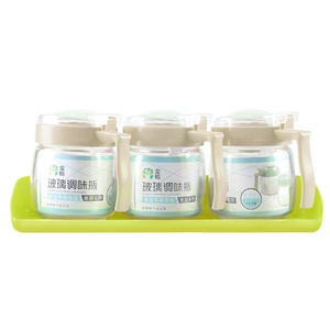 [金榕 玻璃调味瓶B-1376 320ml*3个/套]