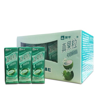 Напиток Mengniu настоящий фруктово-молочный (кокос) 250г*12 коробок/ящ.