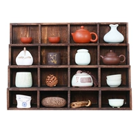 Чашка, держатель для стакана, система хранения, стенд из натурального дерева, заварочный чайник, настенный чайный сервиз