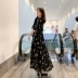 Váy size lớn cho nữ béo che bụng mm 2019 hè mới Hàn Quốc tùy chỉnh vải dài 200 kg - Váy dài Váy dài