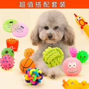 [năm bộ] pet puppy dog ​​toy ball vocal mol cắn đào tạo Teddy gấu con chó con mèo cung cấp - Mèo / Chó Đồ chơi