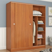 Tủ quần áo cửa lùa bằng gỗ kinh tế 80 cm mẫu giáo phân loại phòng ngủ căn hộ nhỏ chống côn trùng ấm áp