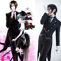 Black deacon COS quần áo Sebastian nam đen quản gia ăn mặc tuxedo cosplay nam và nữ show anime cosplay