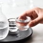 Đảo Gile Nhật Bản Búa Dòng Thủy Tinh Rượu Vang Nhỏ Glass Trắng Wine Glass Sake Cup Mận Rượu Vang Glass Trái Cây Glass Wine ly uống rượu vang ocean