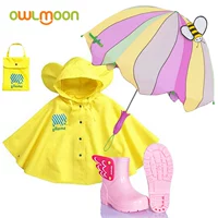 Дождевик, бахилы, комплект для мальчиков для детского сада, детский зонтик, крылья ангела