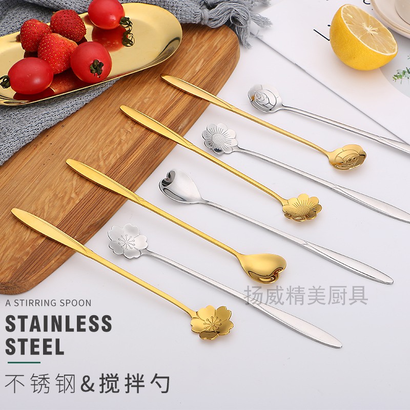 	muỗng xúc đá	 Hoa Xinh Xắn Thìa Inox Tay Cầm Dài Muỗng Làm Kem Vàng Nhật Tình Yêu Tay Cầm Dài Cà Phê Thìa Khuấy 5.993 ₫ 6.003 ₫