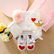 Bộ quà tặng cho bé công chúa váy cotton quần áo sơ sinh cung cấp quà tặng cho bé sơ sinh trăng tròn phù hợp với - Bộ quà tặng em bé